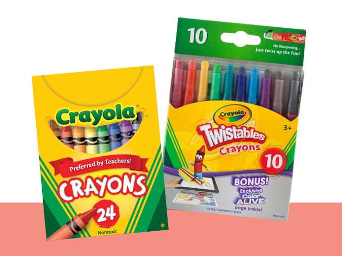 Crayola Bold and Bright Construction Paper Crayons