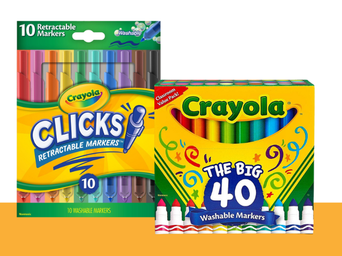 Crayola 10 CT. Washable Clicks Retractable