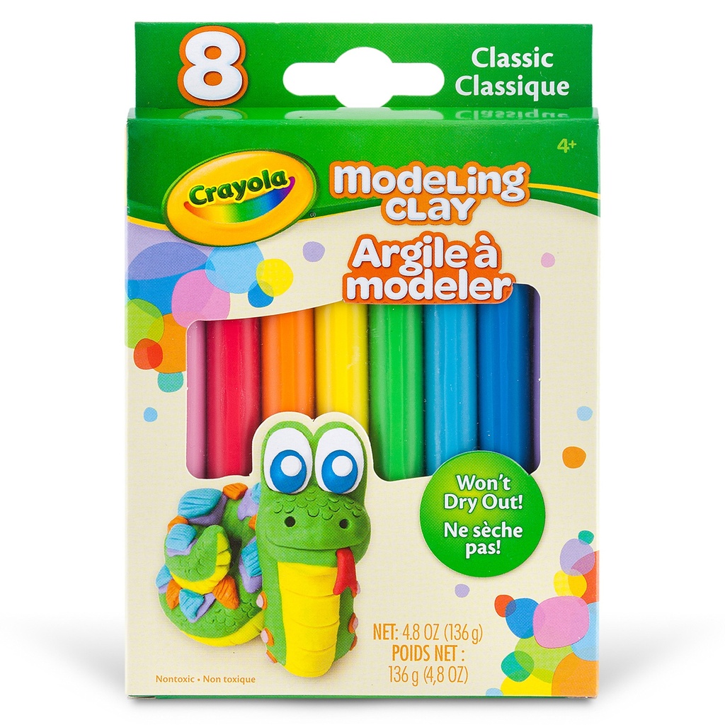 Classic 8 Color Modeling Clay 6ct_1