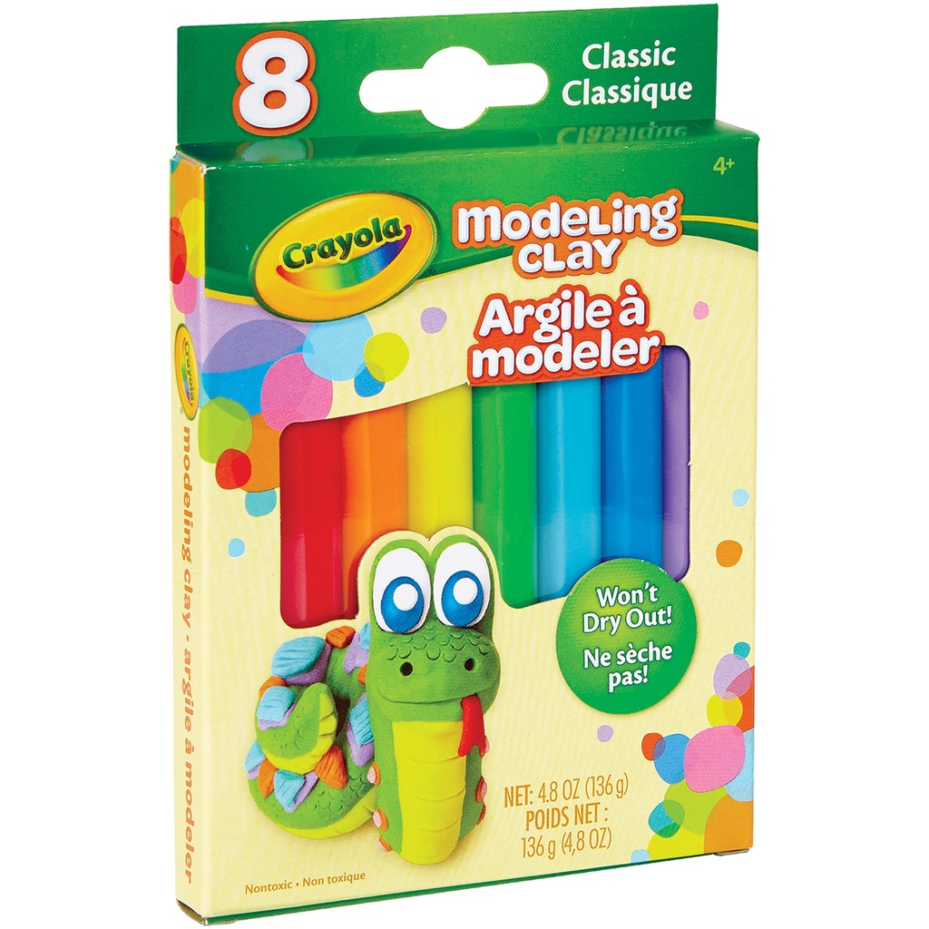 Classic 8 Color Modeling Clay 6ct_2