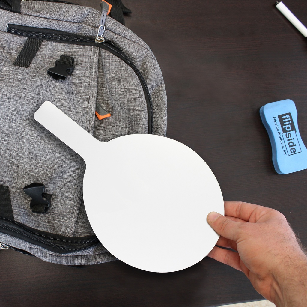 7" x 12" Oval Dry Erase Answer Paddles 6ct_1