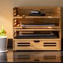 Bamboo Letter Trays 2ct_1