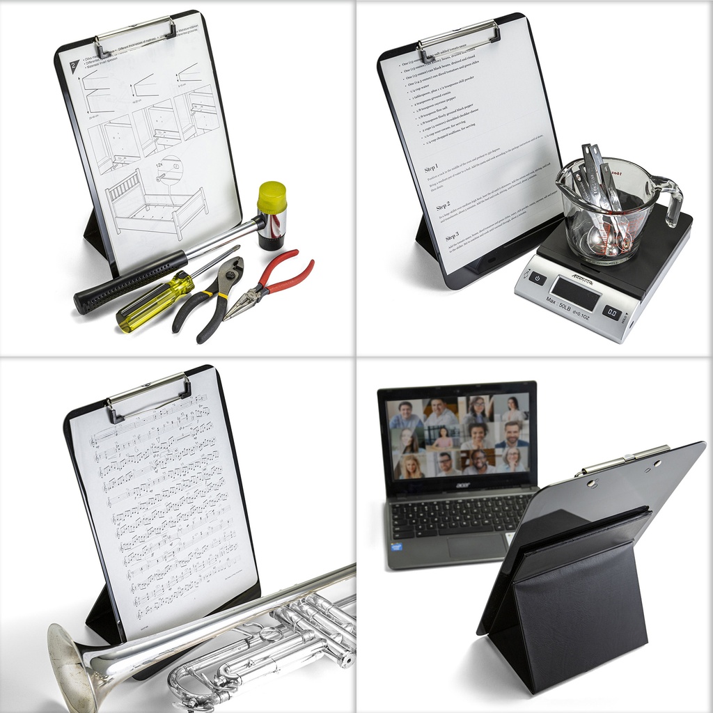 Easel Back Letter Size Recycled Plastic Clipboard_5