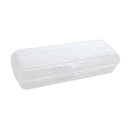 LUCENT 8" Clear Pencil Case Organizer Boxes 12ct_1