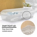 LUCENT 8" Clear Pencil Case Organizer Boxes 12ct_3