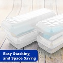 LUCENT 8" Clear Pencil Case Organizer Boxes 12ct_5