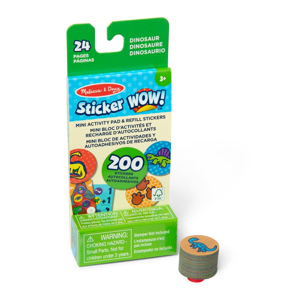 Sticker WOW! Dinosaur Mini Activity Pad with Refill Stickers_1