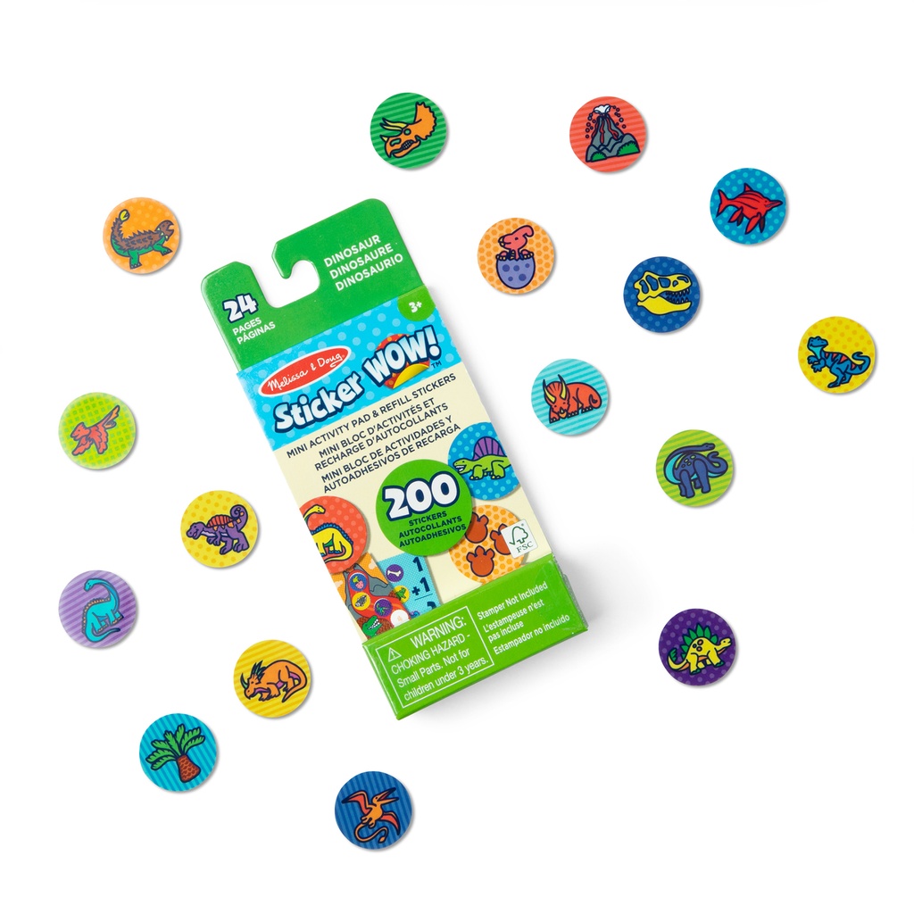 Sticker WOW! Dinosaur Mini Activity Pad with Refill Stickers_2