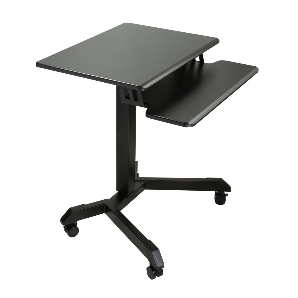 High Rise Mobile Adjustable Standing Desk with Keyboard Tray.3