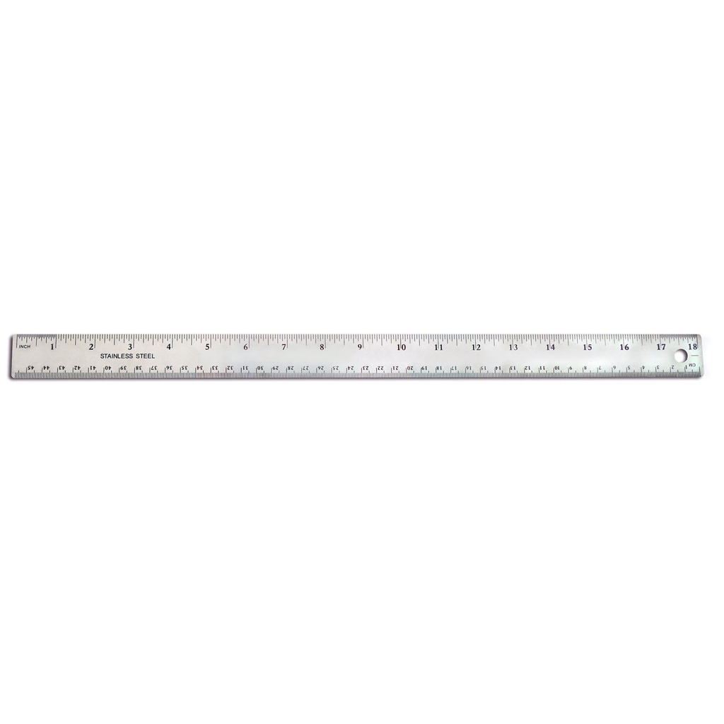 Stainless Steel Ruler, 18", Pack of 6