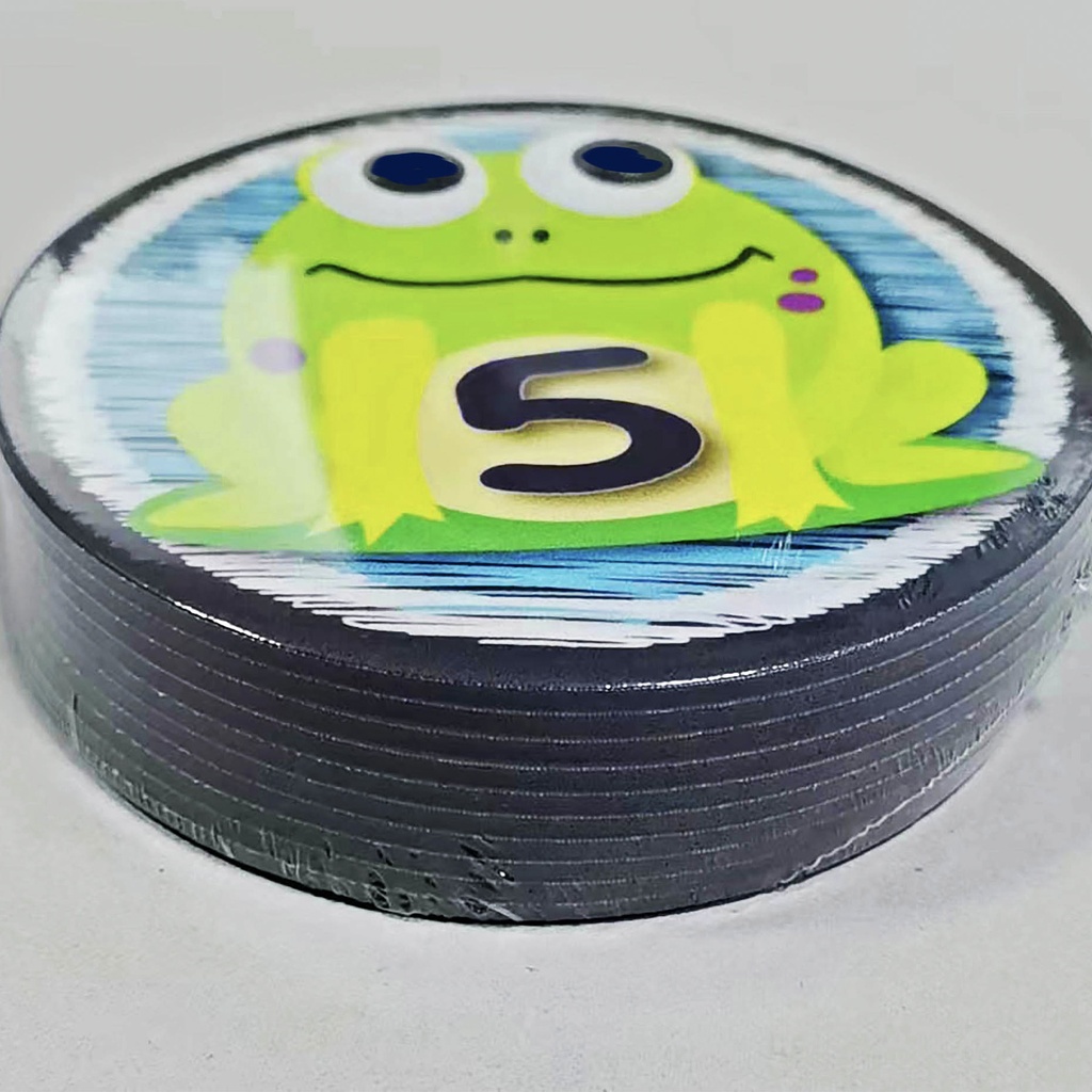 6" Numbers 1-10 Frog Themed Numbers Sensory Spots 10pc Set