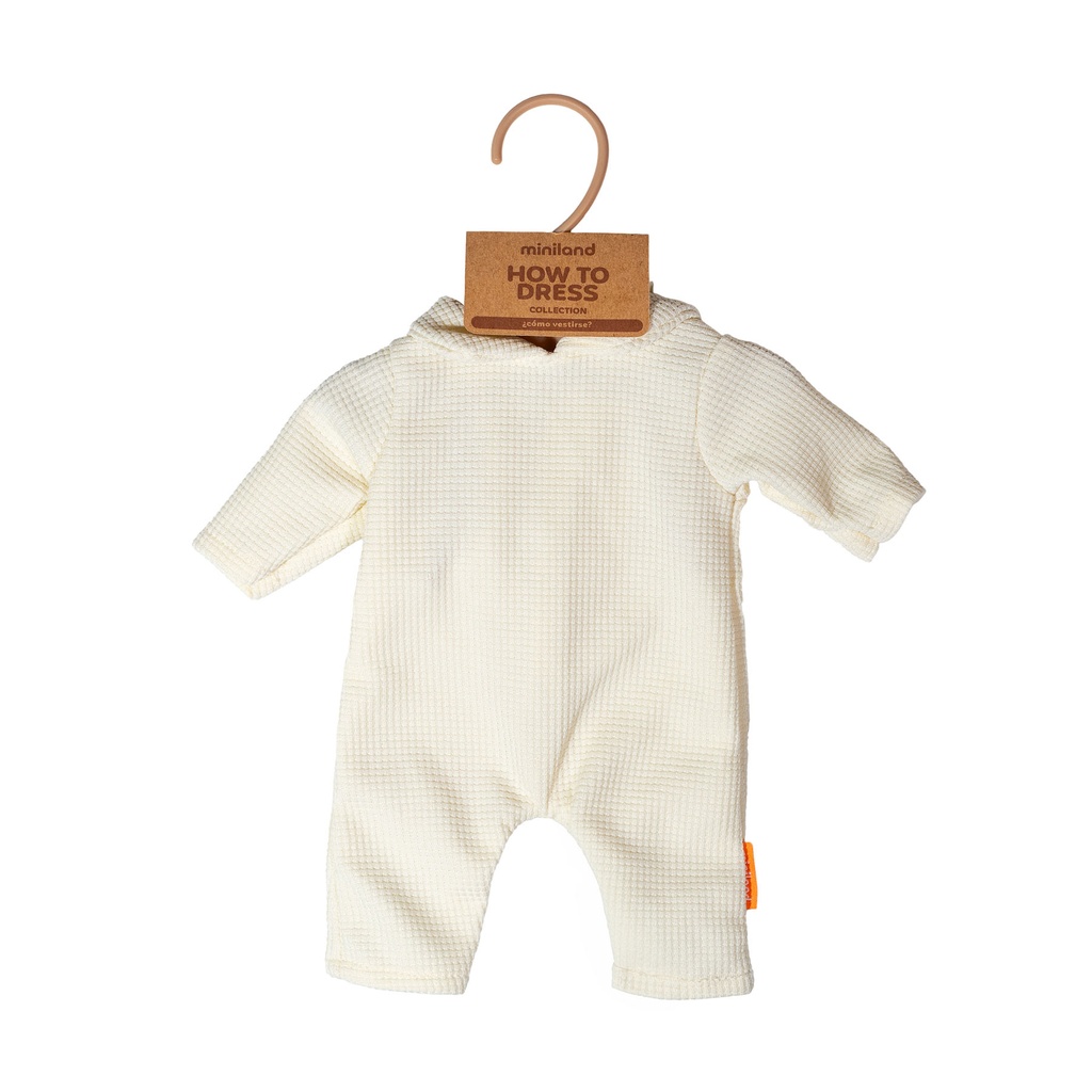 Beige Pajamas with Hat 15" Doll Clothing Set