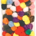 1" Bright Hues Assorted Pom Pons
