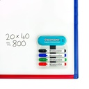 Magnetic Dry Erase Organizer with Magnetic Eraser & 4 Markers