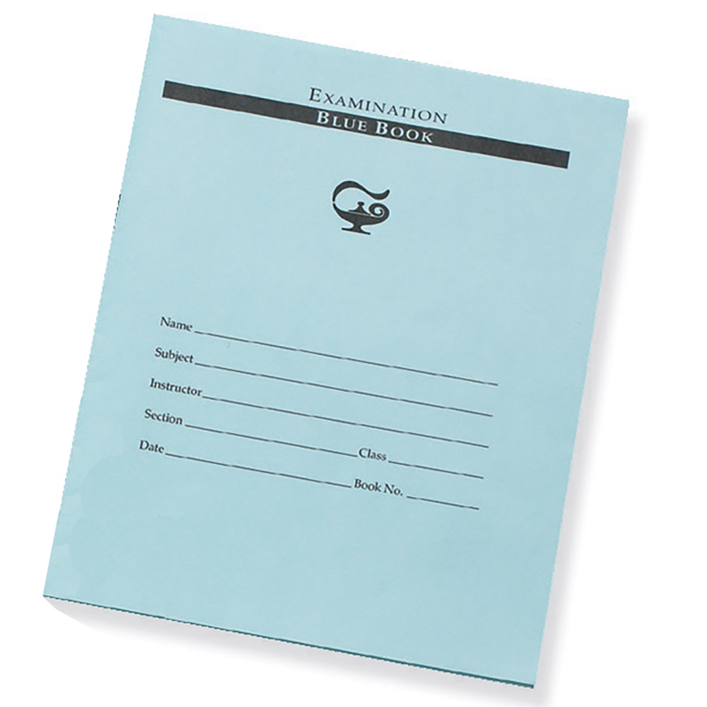 32 Page 7" x 8.5" Examination Blue Book 3/8" Ruled.1