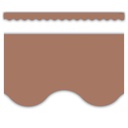 Mocha Scalloped Border Trim