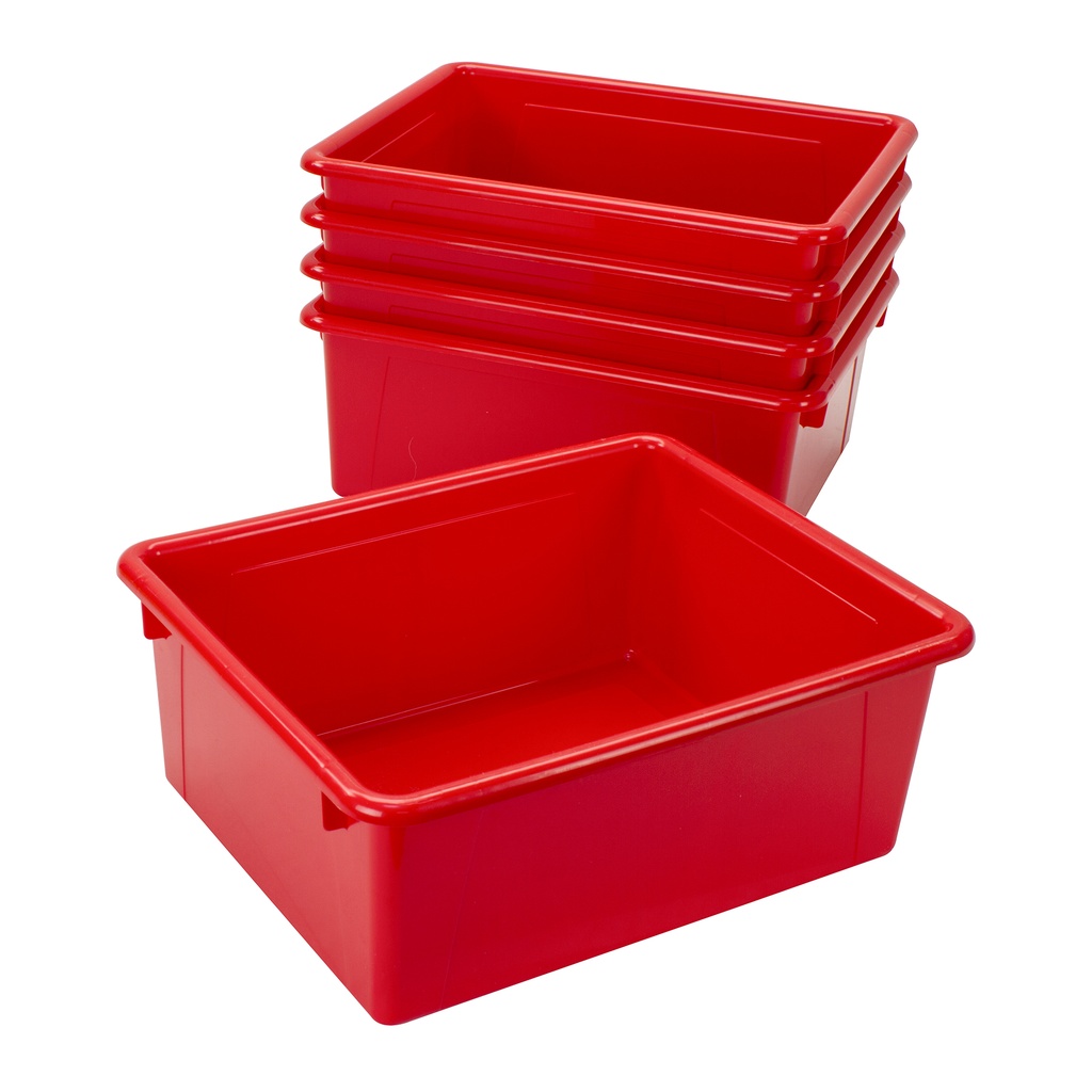 Red Deep Storage Tray