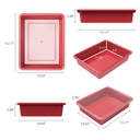 Red Flat Storage Tray with Lid.2