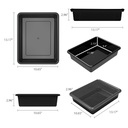 Black Flat Storage Tray with Lid.2