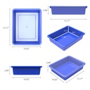 Blue Flat Storage Tray with Lid.2