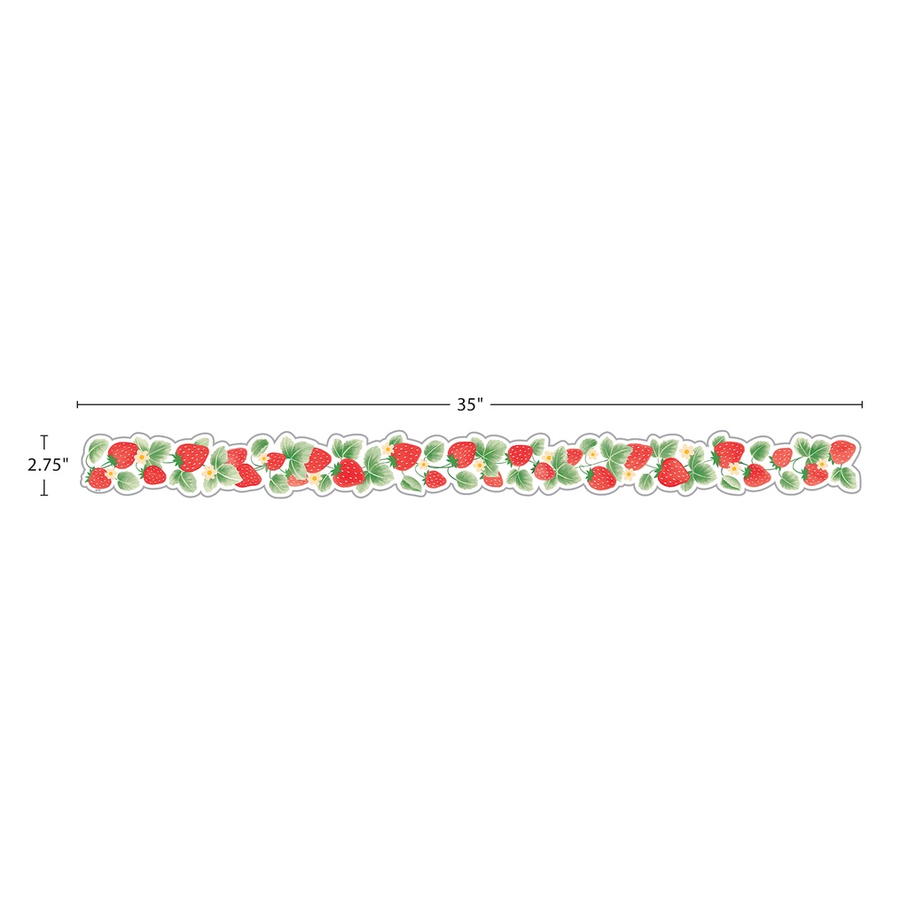 Strawberry Patch Die-Cut Border Trim.1