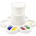 White Paint & Water Cups Pack of 6