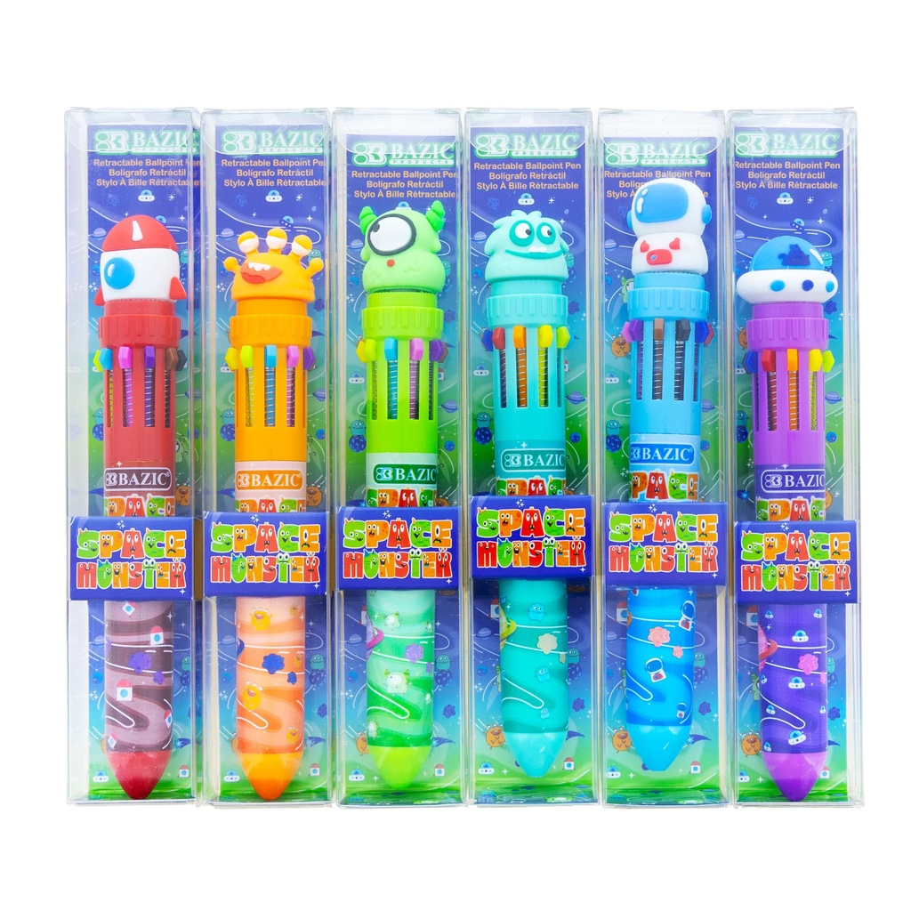 Space Monster 10 Color Pen