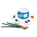 White Paint & Water Cups Pack of 6.2