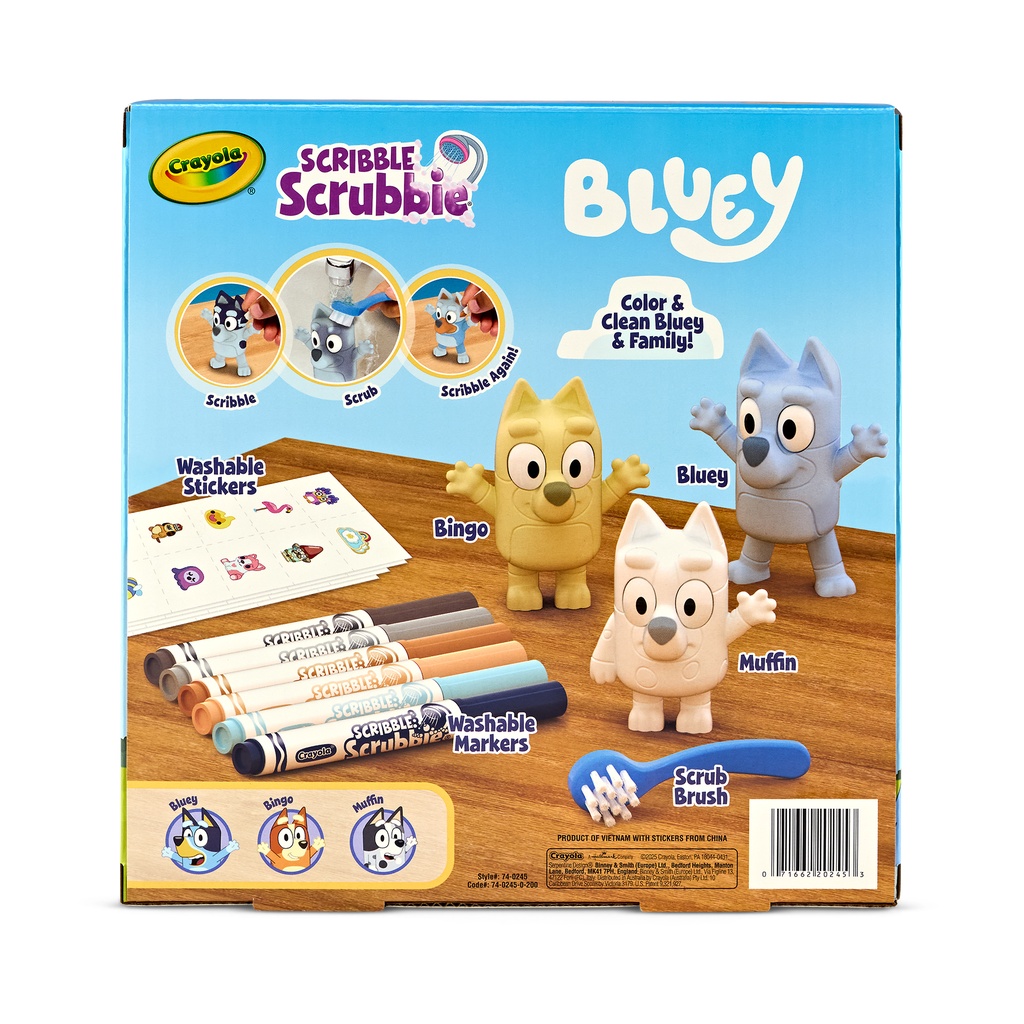 Scribble Scrubbie Bluey Deluxe 3 Count Set.2