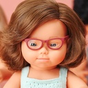 Caucasian Girl with Down Syndrome & Glasses 15" My Friends & Me Baby Doll.3