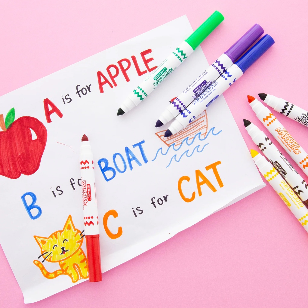 Jumbo Broad Line 8 Color Washable Markers.4