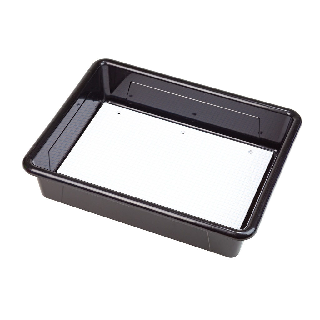 Black Flat Storage Trays Pack of 5.4