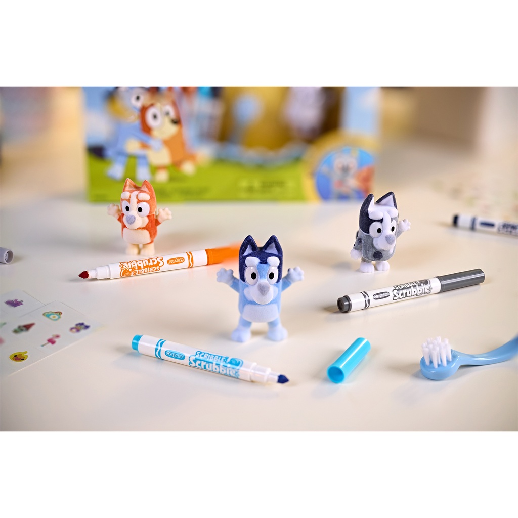 Scribble Scrubbie Bluey Deluxe 3 Count Set.4