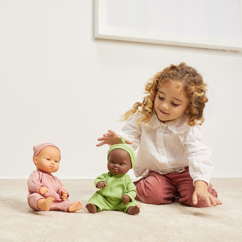 African Girl with Down Syndrome 12.625" Baby Doll_2