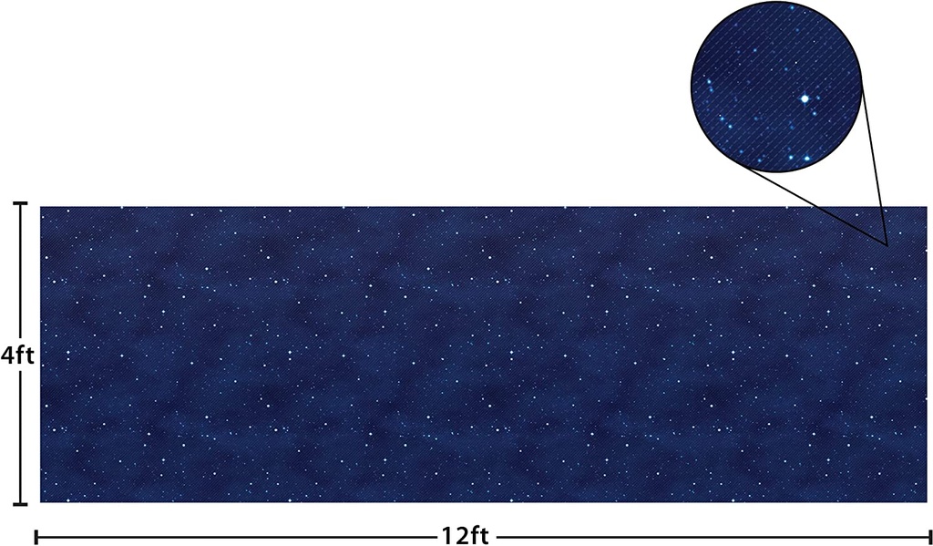 Better Than Paper Bulletin Board Roll, Night Sky, 4-Pack