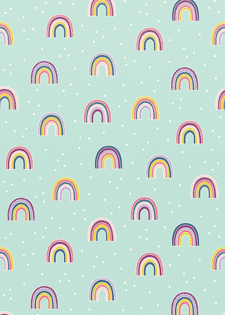 Better Than Paper Bulletin Board Roll, Oh Happy Day Rainbows, 4-Pack