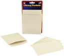 50ct Self Adhesive Manilla Library Pockets