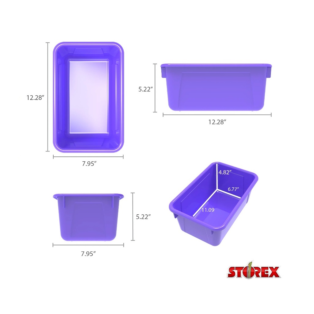 Small Cubby Bin Purple