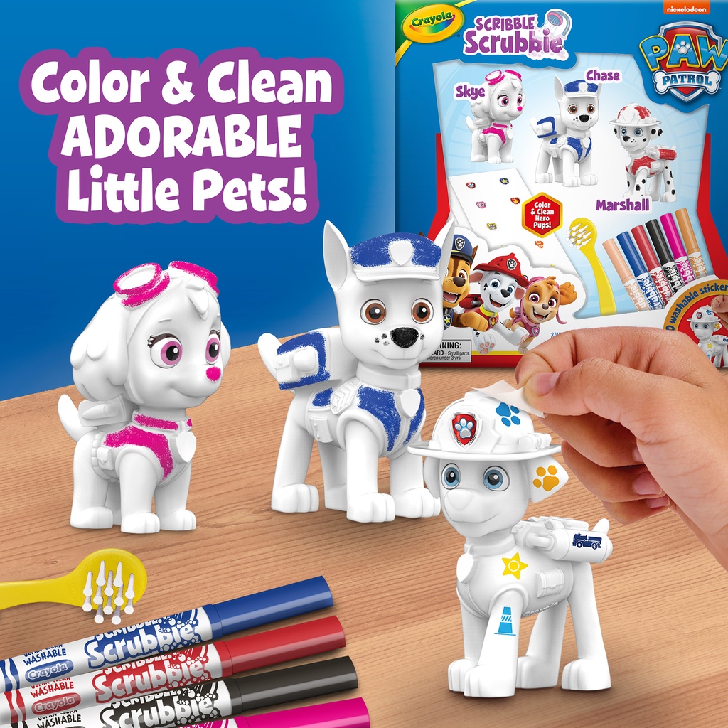 Scribble Scrubbie Paw Patrol 3 Count Deluxe Set image number 4