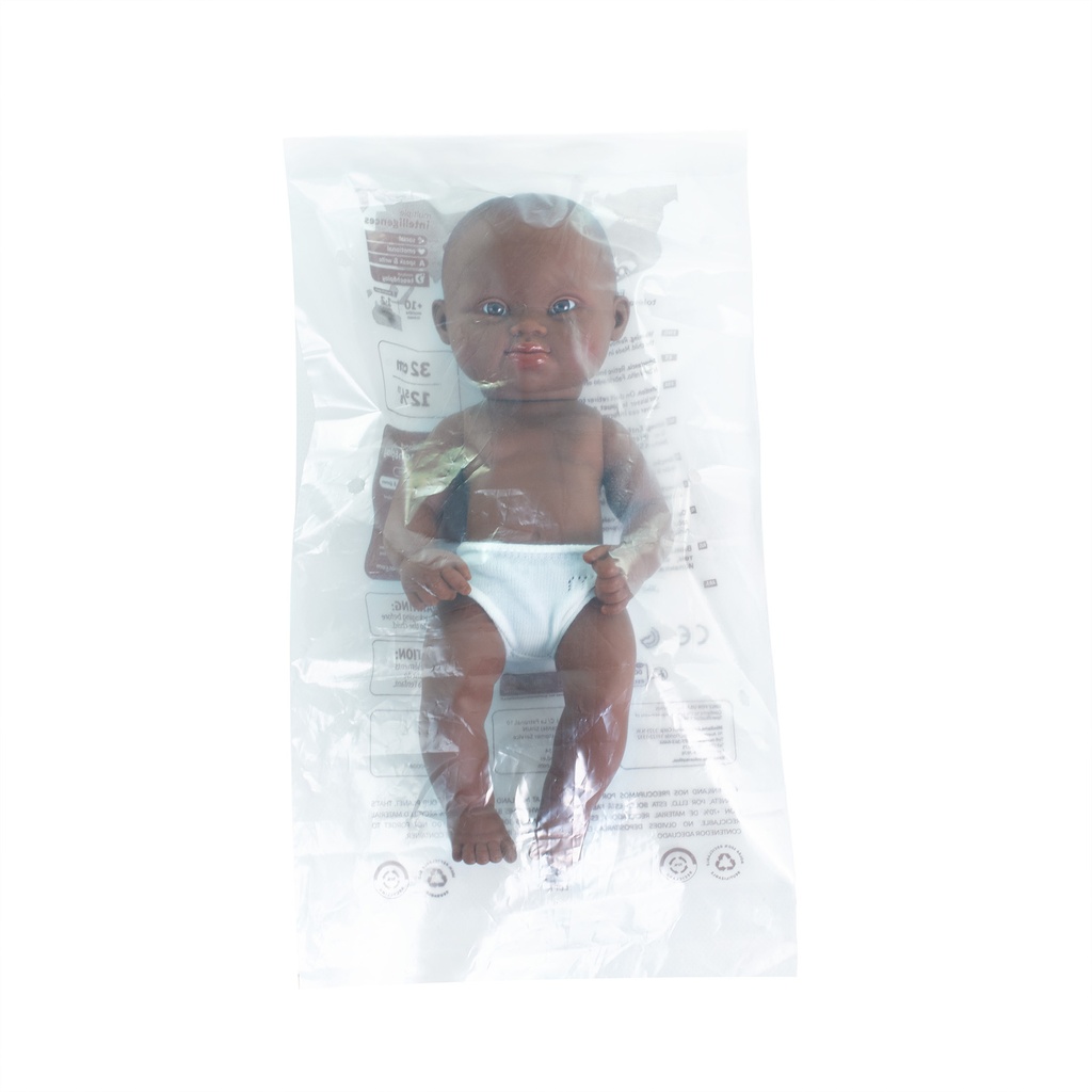 African Girl with Down Syndrome 12.625" Baby Doll image number 5
