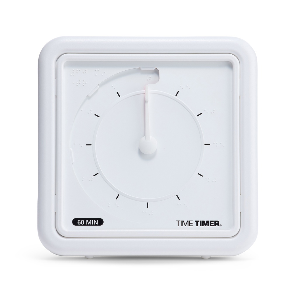 Red Disk Braille 8" 60 Minute Visual Timer image number 2