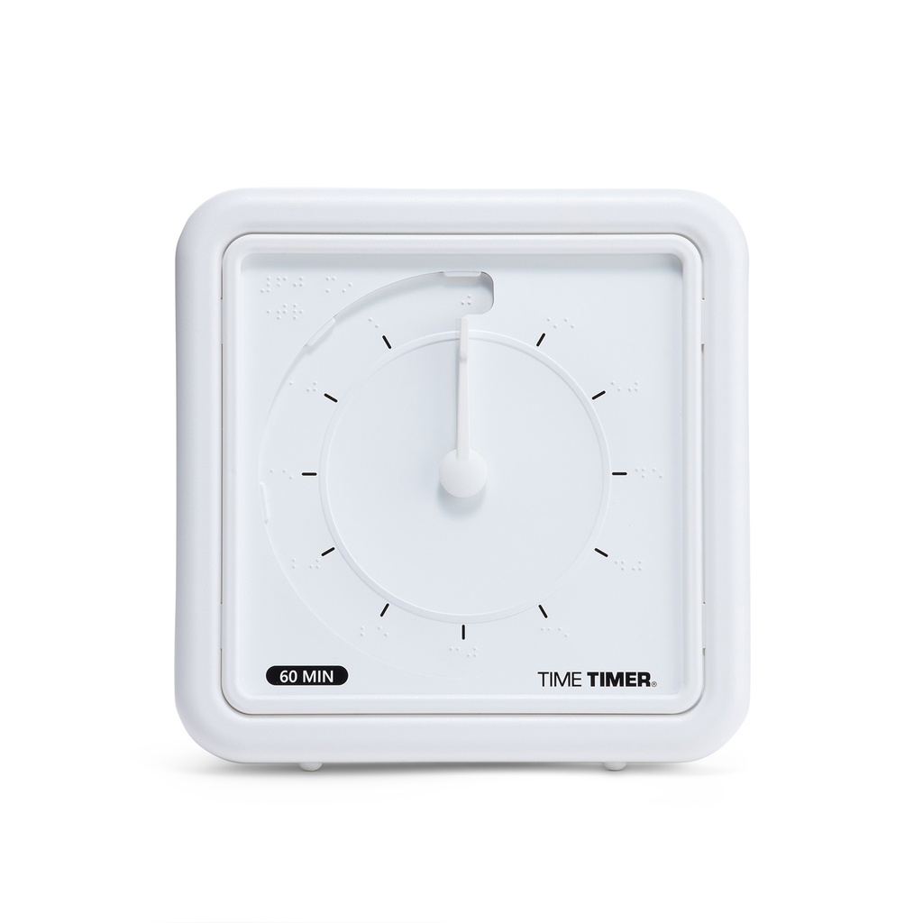 Black Disk Braille 8" 60 Minute Visual Timer image number 2