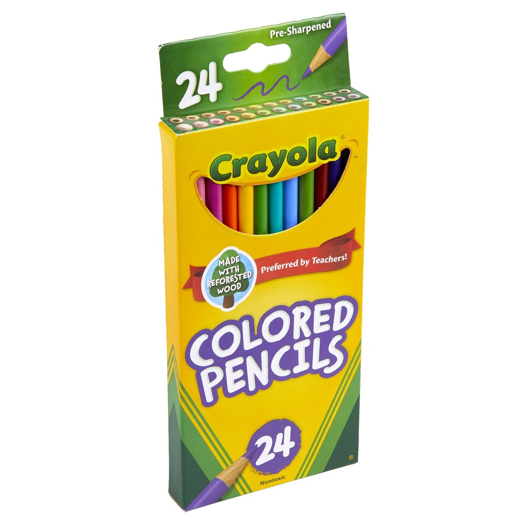 24ct Crayola Colored Pencils Easel Box