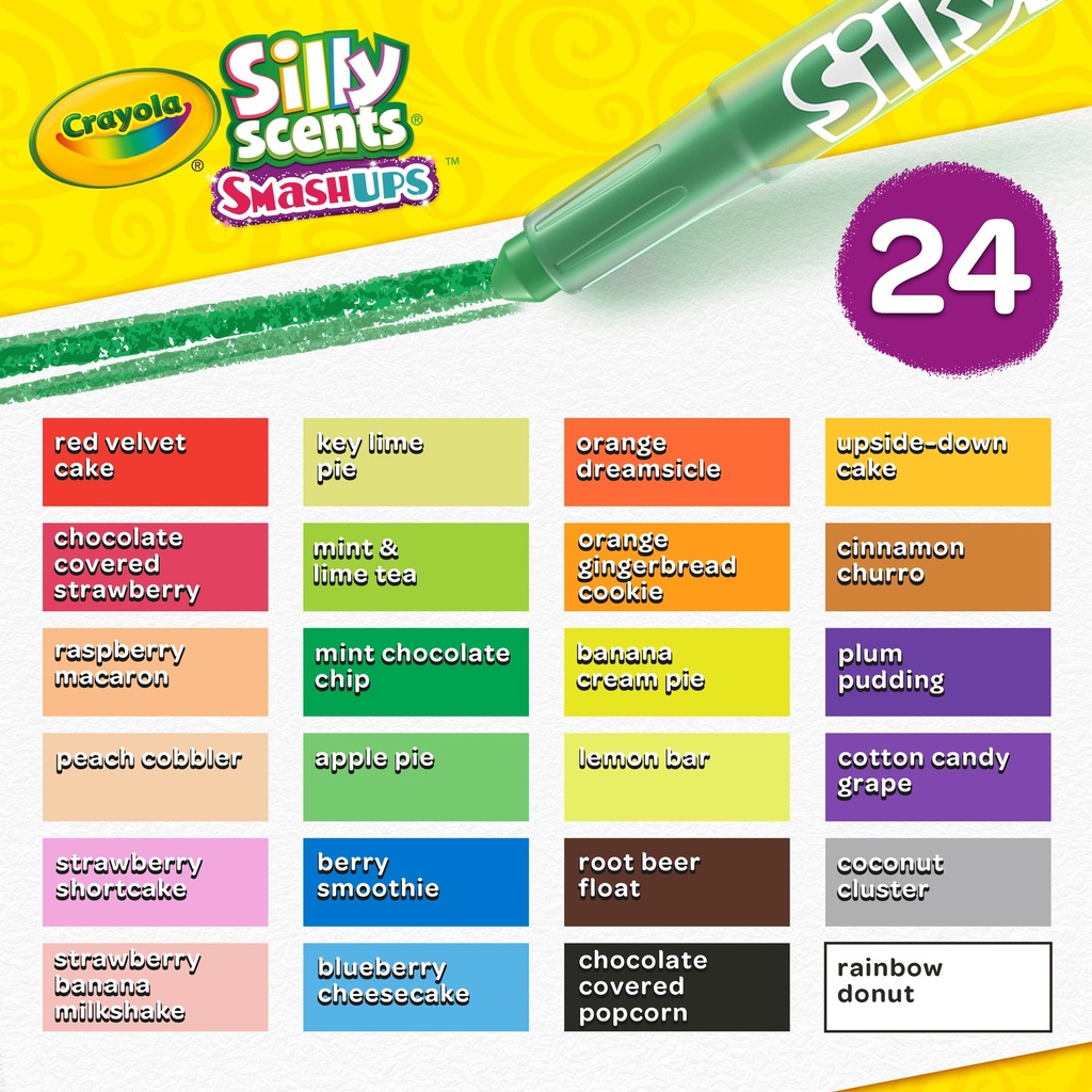 Silly Scents™ Smash Ups Mini Twistables Scented Crayons, 24 Count