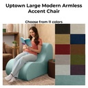Jaxx Uptown Large Modern Armless Accent Chair