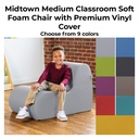 Midtown Medium Classroom Soft Foam Chair with Premium Vinyl Cover 