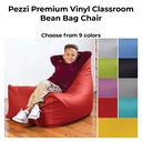 Pezzi Premium Vinyl Classroom Bean Bag Chair
