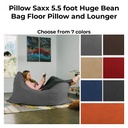 Pillow Saxx 5.5 Foot Huge Bean Bag Floor Pillow and Lounger
