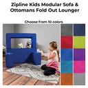 Zipline Kids Modular Sofa & Ottomans/Fold Out Lounger