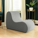 Boucle Uptown Modern Armless Accent Chair_image325